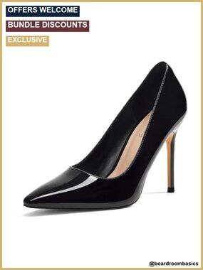 Women's Pointed Toe Stiletto Pumps - Classic Heels for Weddings & Work